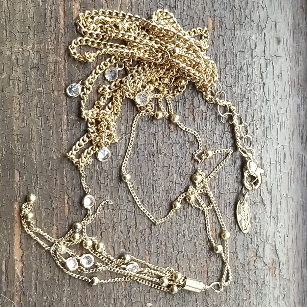 Ettika Gold Tone Chloe Tassel Multi Layer Necklace 50$